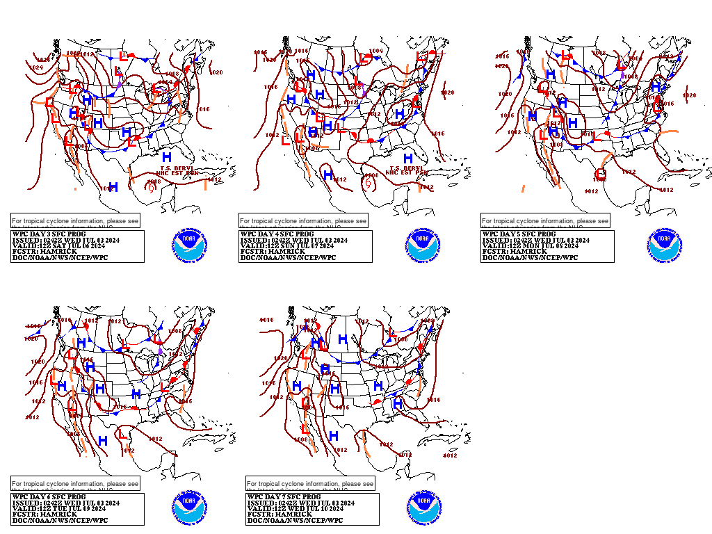 3 to 7-day outlooks